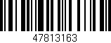 Código de barras (EAN, GTIN, SKU, ISBN): '47813163'