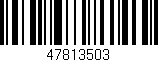 Código de barras (EAN, GTIN, SKU, ISBN): '47813503'