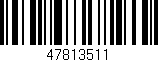 Código de barras (EAN, GTIN, SKU, ISBN): '47813511'