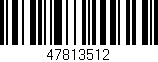 Código de barras (EAN, GTIN, SKU, ISBN): '47813512'