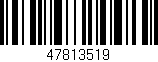 Código de barras (EAN, GTIN, SKU, ISBN): '47813519'
