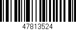 Código de barras (EAN, GTIN, SKU, ISBN): '47813524'