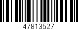 Código de barras (EAN, GTIN, SKU, ISBN): '47813527'