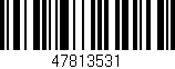 Código de barras (EAN, GTIN, SKU, ISBN): '47813531'