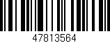 Código de barras (EAN, GTIN, SKU, ISBN): '47813564'