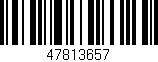 Código de barras (EAN, GTIN, SKU, ISBN): '47813657'