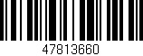 Código de barras (EAN, GTIN, SKU, ISBN): '47813660'