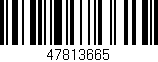 Código de barras (EAN, GTIN, SKU, ISBN): '47813665'