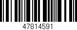 Código de barras (EAN, GTIN, SKU, ISBN): '47814591'