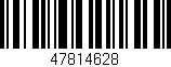 Código de barras (EAN, GTIN, SKU, ISBN): '47814628'