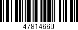 Código de barras (EAN, GTIN, SKU, ISBN): '47814660'
