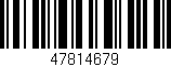 Código de barras (EAN, GTIN, SKU, ISBN): '47814679'
