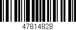 Código de barras (EAN, GTIN, SKU, ISBN): '47814828'