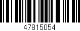 Código de barras (EAN, GTIN, SKU, ISBN): '47815054'