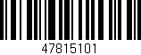 Código de barras (EAN, GTIN, SKU, ISBN): '47815101'