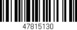 Código de barras (EAN, GTIN, SKU, ISBN): '47815130'