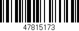 Código de barras (EAN, GTIN, SKU, ISBN): '47815173'