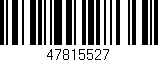 Código de barras (EAN, GTIN, SKU, ISBN): '47815527'