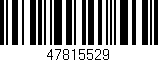 Código de barras (EAN, GTIN, SKU, ISBN): '47815529'