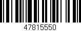 Código de barras (EAN, GTIN, SKU, ISBN): '47815550'