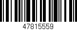 Código de barras (EAN, GTIN, SKU, ISBN): '47815559'