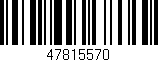 Código de barras (EAN, GTIN, SKU, ISBN): '47815570'