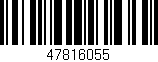 Código de barras (EAN, GTIN, SKU, ISBN): '47816055'