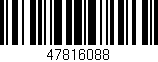 Código de barras (EAN, GTIN, SKU, ISBN): '47816088'