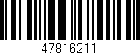 Código de barras (EAN, GTIN, SKU, ISBN): '47816211'