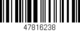 Código de barras (EAN, GTIN, SKU, ISBN): '47816238'