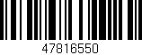Código de barras (EAN, GTIN, SKU, ISBN): '47816550'