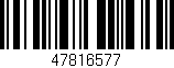 Código de barras (EAN, GTIN, SKU, ISBN): '47816577'