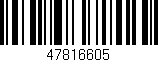 Código de barras (EAN, GTIN, SKU, ISBN): '47816605'