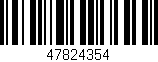 Código de barras (EAN, GTIN, SKU, ISBN): '47824354'