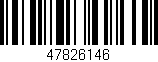 Código de barras (EAN, GTIN, SKU, ISBN): '47826146'