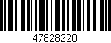 Código de barras (EAN, GTIN, SKU, ISBN): '47828220'