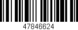 Código de barras (EAN, GTIN, SKU, ISBN): '47846624'