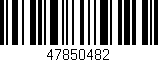 Código de barras (EAN, GTIN, SKU, ISBN): '47850482'
