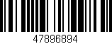 Código de barras (EAN, GTIN, SKU, ISBN): '47896894'