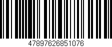 Código de barras (EAN, GTIN, SKU, ISBN): '47897626851076'