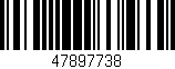 Código de barras (EAN, GTIN, SKU, ISBN): '47897738'