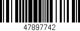 Código de barras (EAN, GTIN, SKU, ISBN): '47897742'