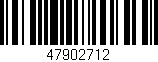 Código de barras (EAN, GTIN, SKU, ISBN): '47902712'