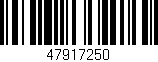 Código de barras (EAN, GTIN, SKU, ISBN): '47917250'