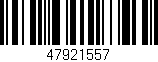 Código de barras (EAN, GTIN, SKU, ISBN): '47921557'