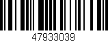Código de barras (EAN, GTIN, SKU, ISBN): '47933039'