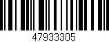 Código de barras (EAN, GTIN, SKU, ISBN): '47933305'