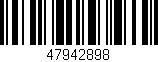 Código de barras (EAN, GTIN, SKU, ISBN): '47942898'