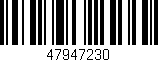 Código de barras (EAN, GTIN, SKU, ISBN): '47947230'