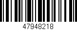 Código de barras (EAN, GTIN, SKU, ISBN): '47948218'